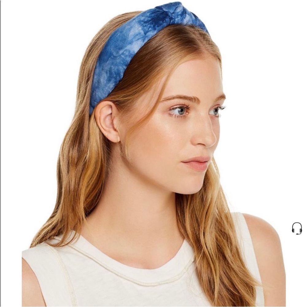 Lele Sadoughi Atlantic Blue Tie-Dye Headband